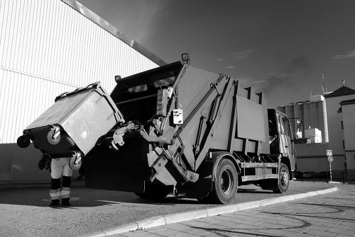 Construction site cleanup with builders waste in Beckenham